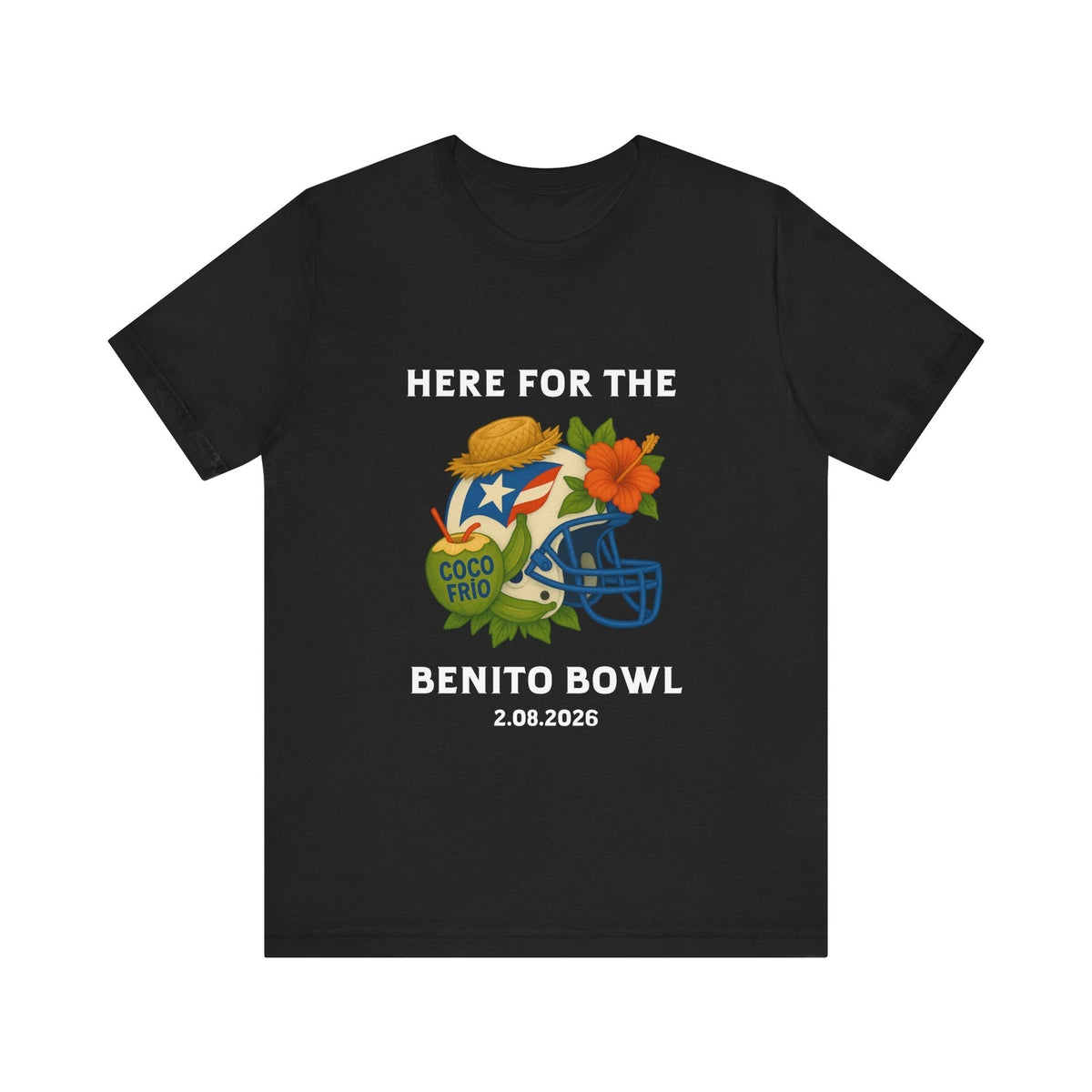Bad Bunny Benito Bowl Short Sleeve | Bad Bunny Merch | Bad Bunny NFL Super Bowl Merch Bad Bunny Merch