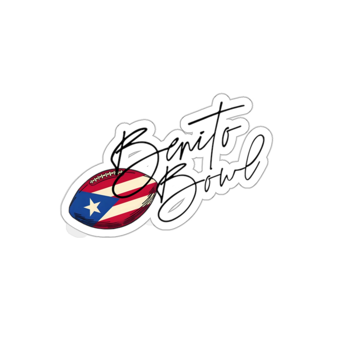 Bad Bunny Benito Bowl Commemorative Sticker | Bad Bunny Merch | Bad Bunny NFL Super Bowl Merch Printify
