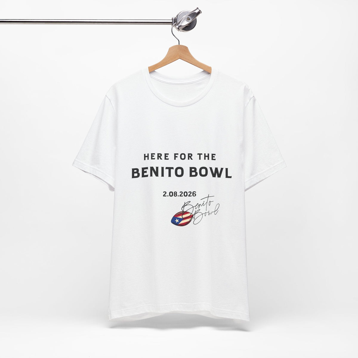 Bad Bunny Benito Bowl Short Sleeve Tee Shirt | Bad Bunny Merch | Bad Bunny NFL Super Bowl Merch Bad Bunny Merch