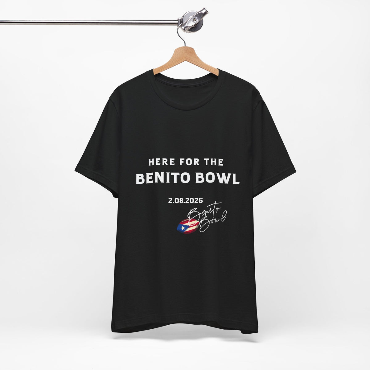 Bad Bunny Benito Bowl Short Sleeve Tee Shirt | Bad Bunny Merch | Bad Bunny NFL Super Bowl Merch Bad Bunny Merch