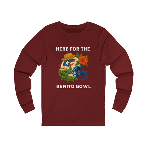 Bad Bunny  Benito Bowl Long Sleeve Tee | Bad Bunny Merch | Bad Bunny NFL Super Bowl Merch Bad Bunny Merch