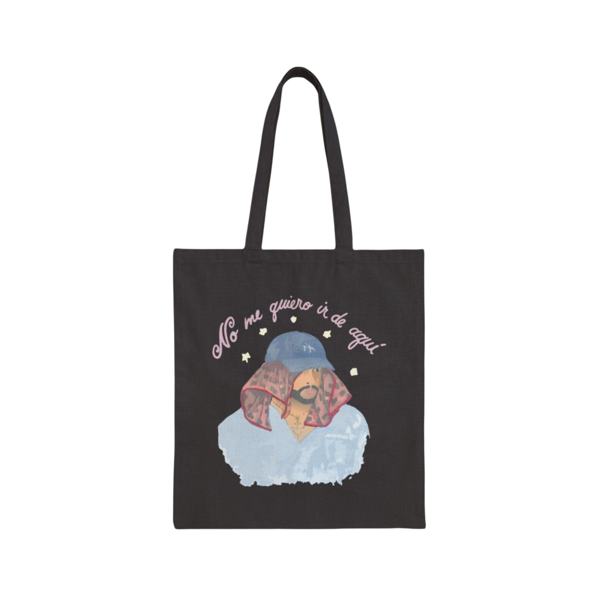 Bad Bunny Bad Bunny  No Me Quiero Ir Tote Bag | Bad Bunny Merch | Bad Bunny NFL Super Bowl Merch Bad Bunny Merch