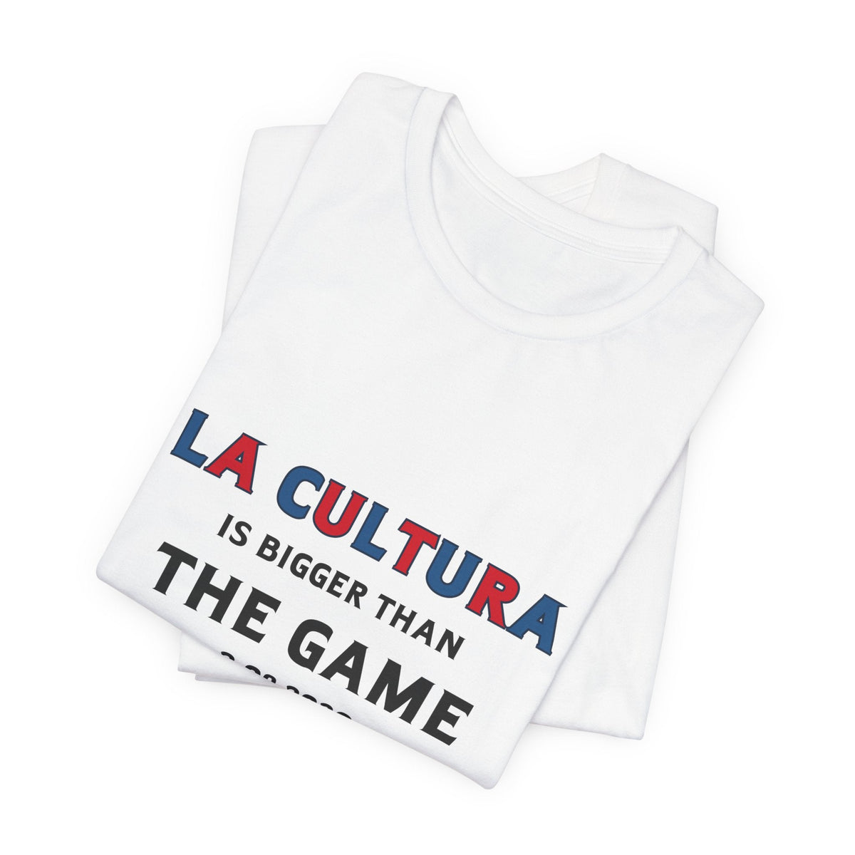 Bad Bunny La Cultura is Bigger (Colorful) Benito Bowl Short Sleeve Tee Shirt | Bad Bunny Merch | Bad Bunny NFL Super Bowl Merch Bad Bunny Merch
