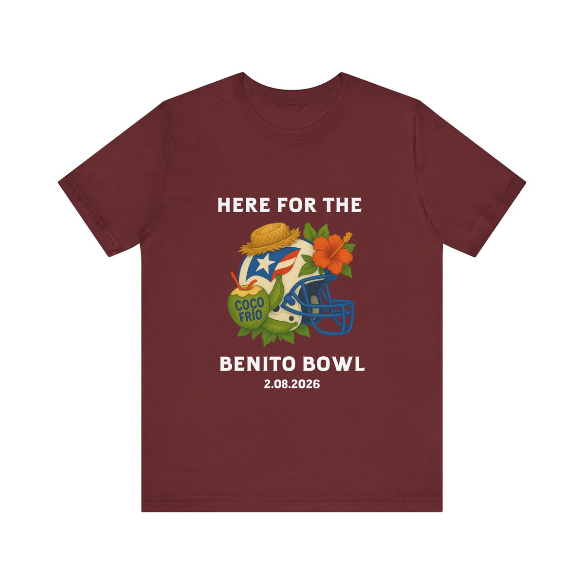 Bad Bunny Benito Bowl Short Sleeve | Bad Bunny Merch | Bad Bunny NFL Super Bowl Merch Bad Bunny Merch