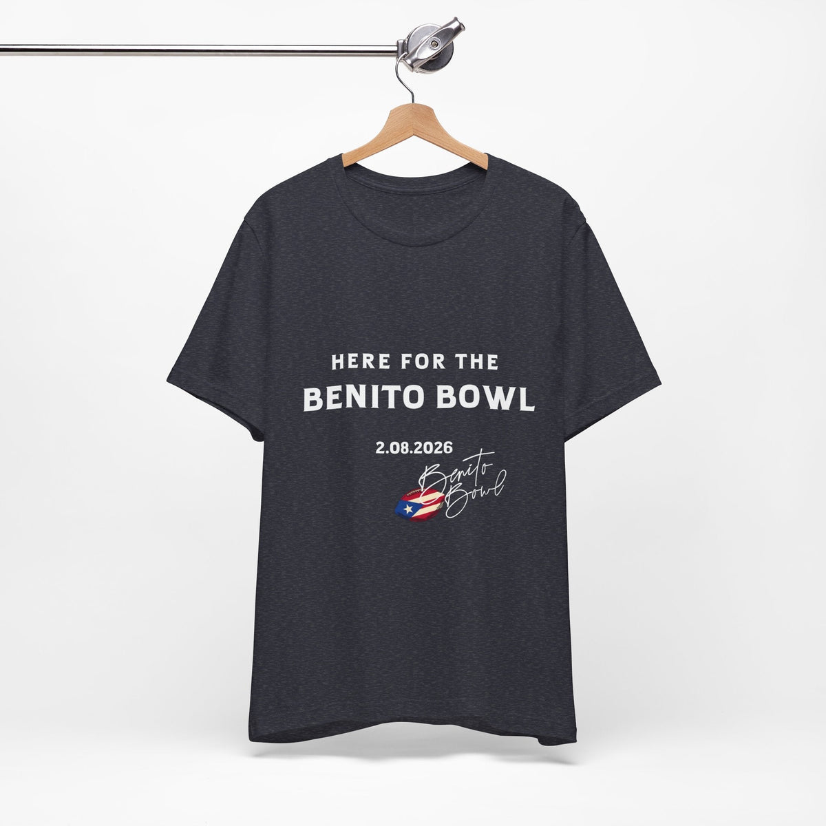 Bad Bunny Benito Bowl Short Sleeve Tee Shirt | Bad Bunny Merch | Bad Bunny NFL Super Bowl Merch Bad Bunny Merch