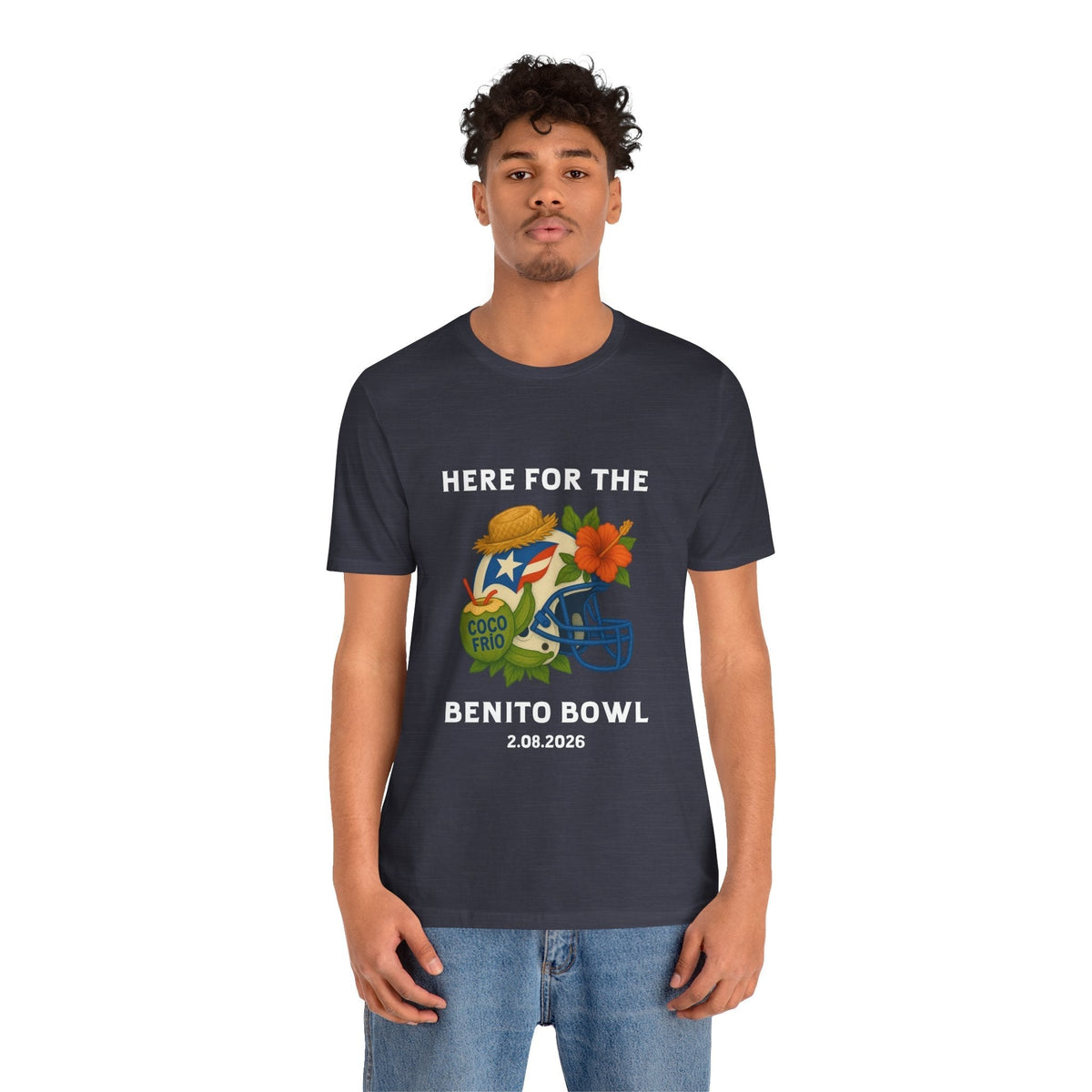 Bad Bunny Benito Bowl Short Sleeve | Bad Bunny Merch | Bad Bunny NFL Super Bowl Merch Bad Bunny Merch
