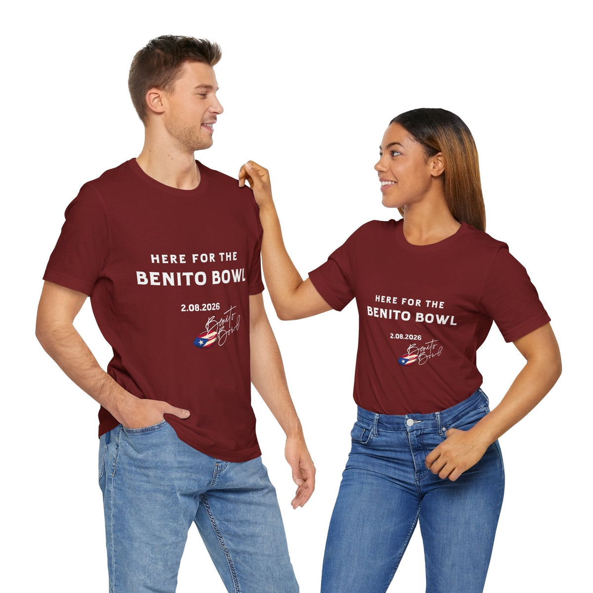 Bad Bunny Benito Bowl Short Sleeve Tee Shirt | Bad Bunny Merch | Bad Bunny NFL Super Bowl Merch Bad Bunny Merch