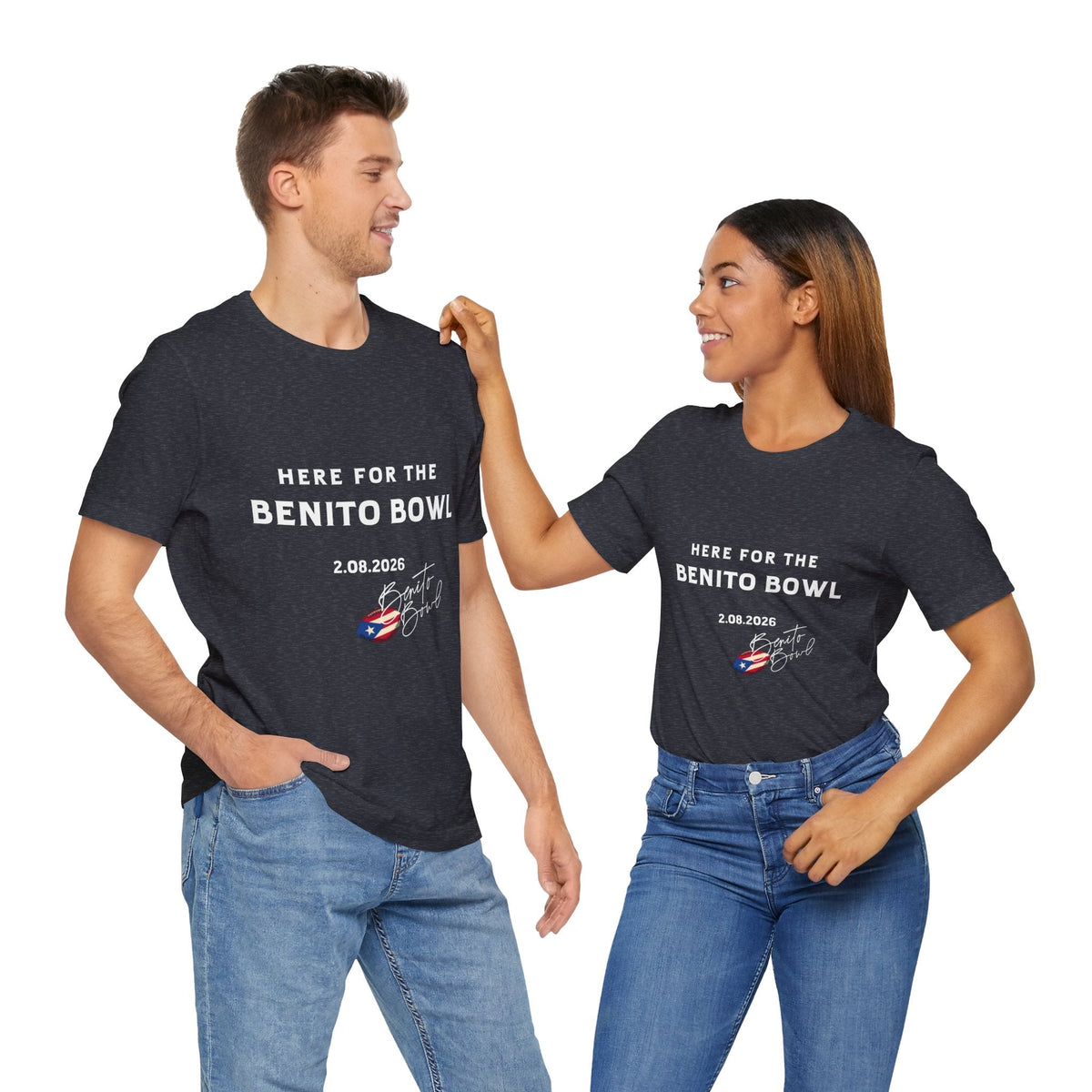 Bad Bunny Benito Bowl Short Sleeve Tee Shirt | Bad Bunny Merch | Bad Bunny NFL Super Bowl Merch Bad Bunny Merch