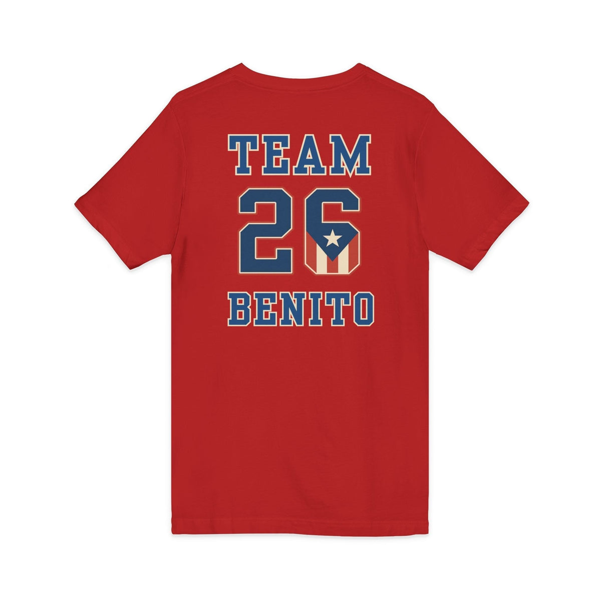 Bad Bunny Team Benito V-Neck Jersey Style Short Sleeve | Bad Bunny Merch | Bad Bunny NFL Super Bowl Merch Bad Bunny Merch