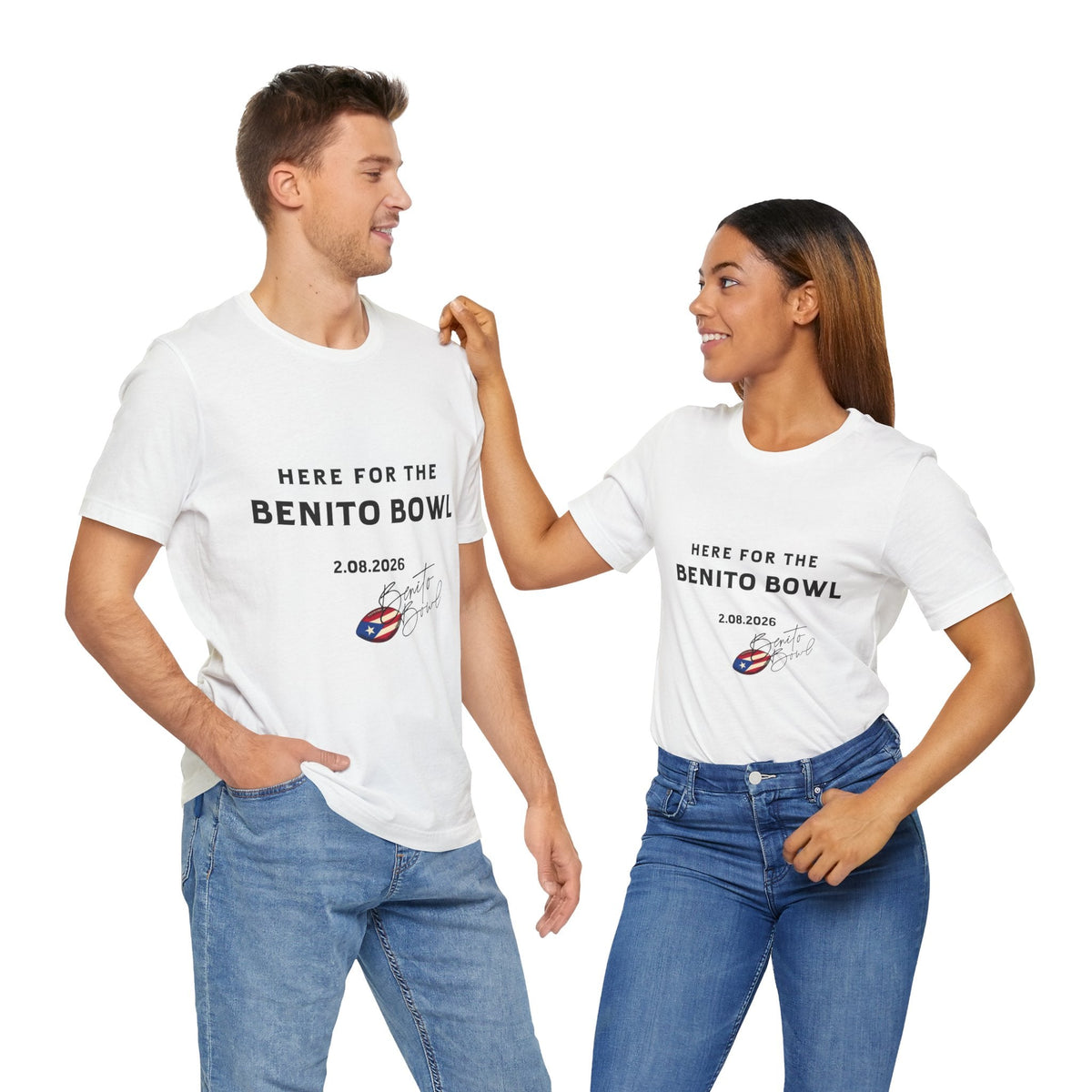 Bad Bunny Benito Bowl Short Sleeve Tee Shirt | Bad Bunny Merch | Bad Bunny NFL Super Bowl Merch Bad Bunny Merch
