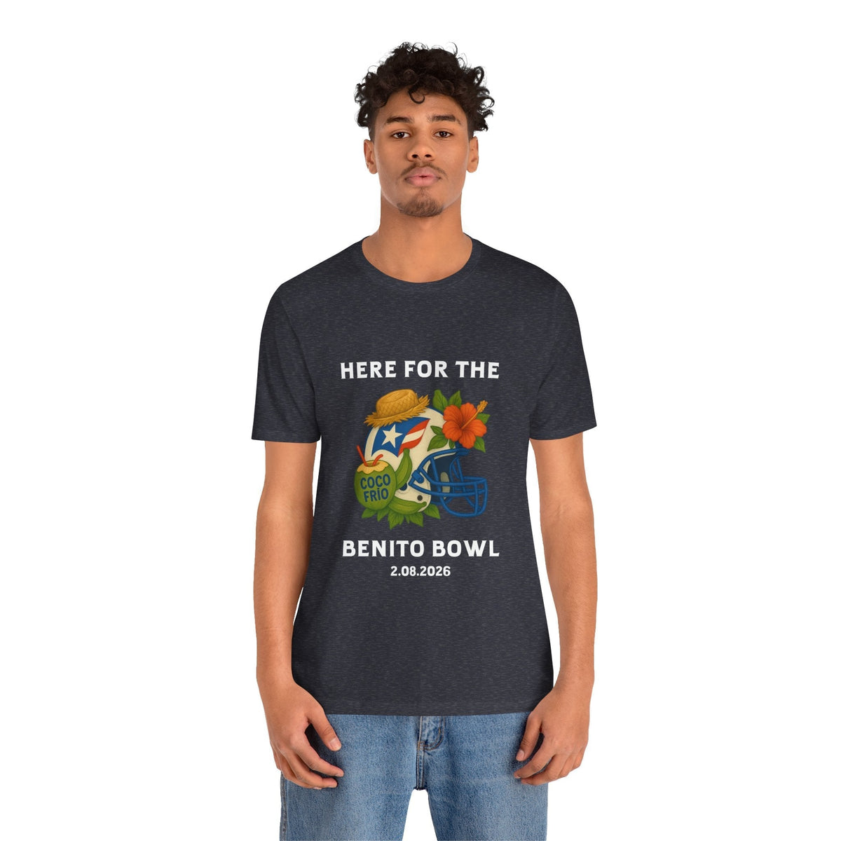 Bad Bunny Benito Bowl Short Sleeve | Bad Bunny Merch | Bad Bunny NFL Super Bowl Merch Bad Bunny Merch