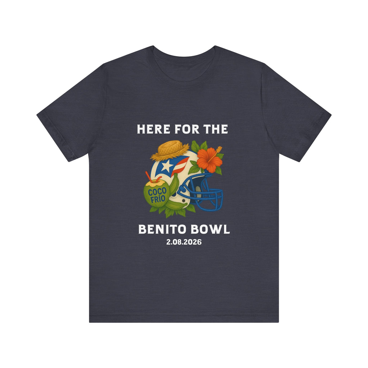 Bad Bunny Benito Bowl Short Sleeve | Bad Bunny Merch | Bad Bunny NFL Super Bowl Merch Bad Bunny Merch