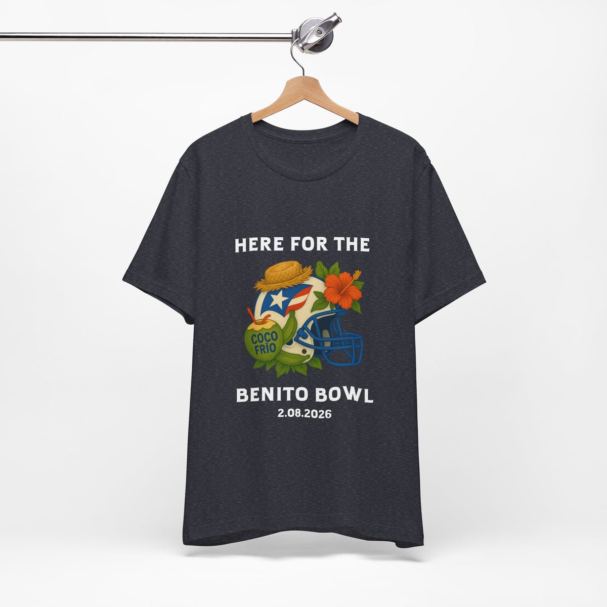 Bad Bunny Benito Bowl Short Sleeve | Bad Bunny Merch | Bad Bunny NFL Super Bowl Merch Bad Bunny Merch