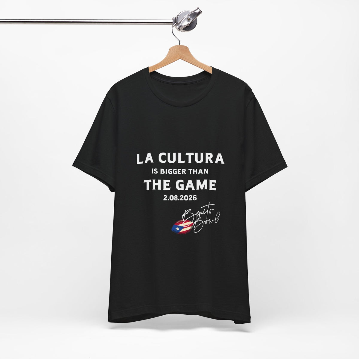 Bad Bunny La Cultura is Bigger Benito Bowl Short Sleeve | Bad Bunny Merch | Bad Bunny NFL Super Bowl Merch Bad Bunny Merch