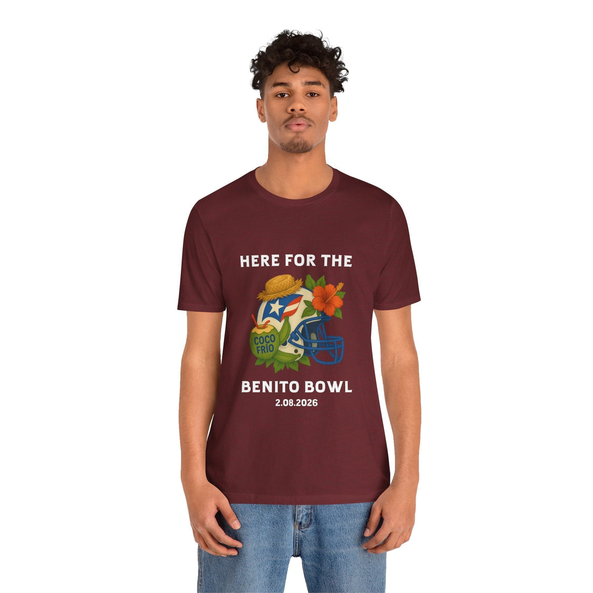 Bad Bunny Benito Bowl Short Sleeve | Bad Bunny Merch | Bad Bunny NFL Super Bowl Merch Bad Bunny Merch