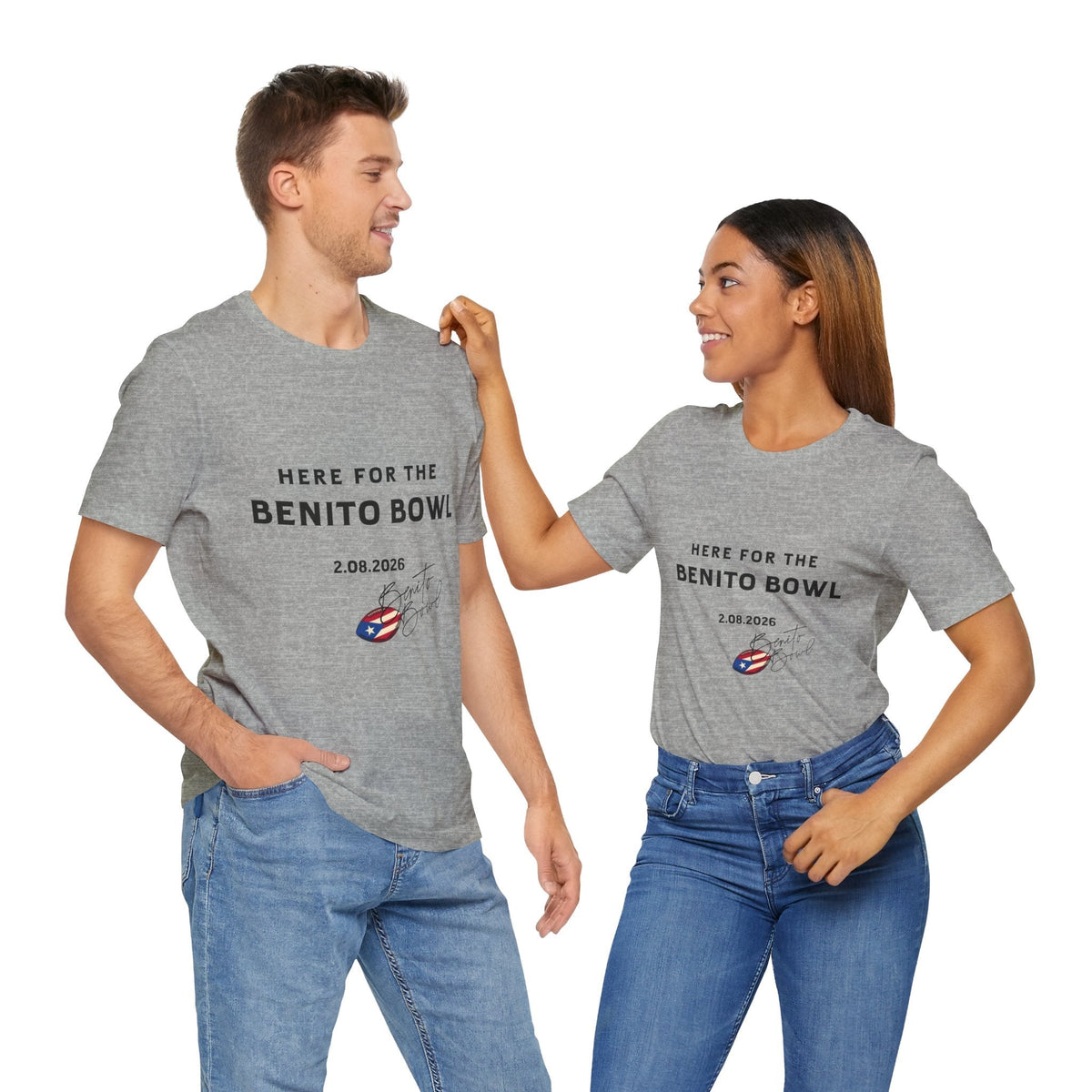 Bad Bunny Benito Bowl Short Sleeve Tee Shirt | Bad Bunny Merch | Bad Bunny NFL Super Bowl Merch Bad Bunny Merch