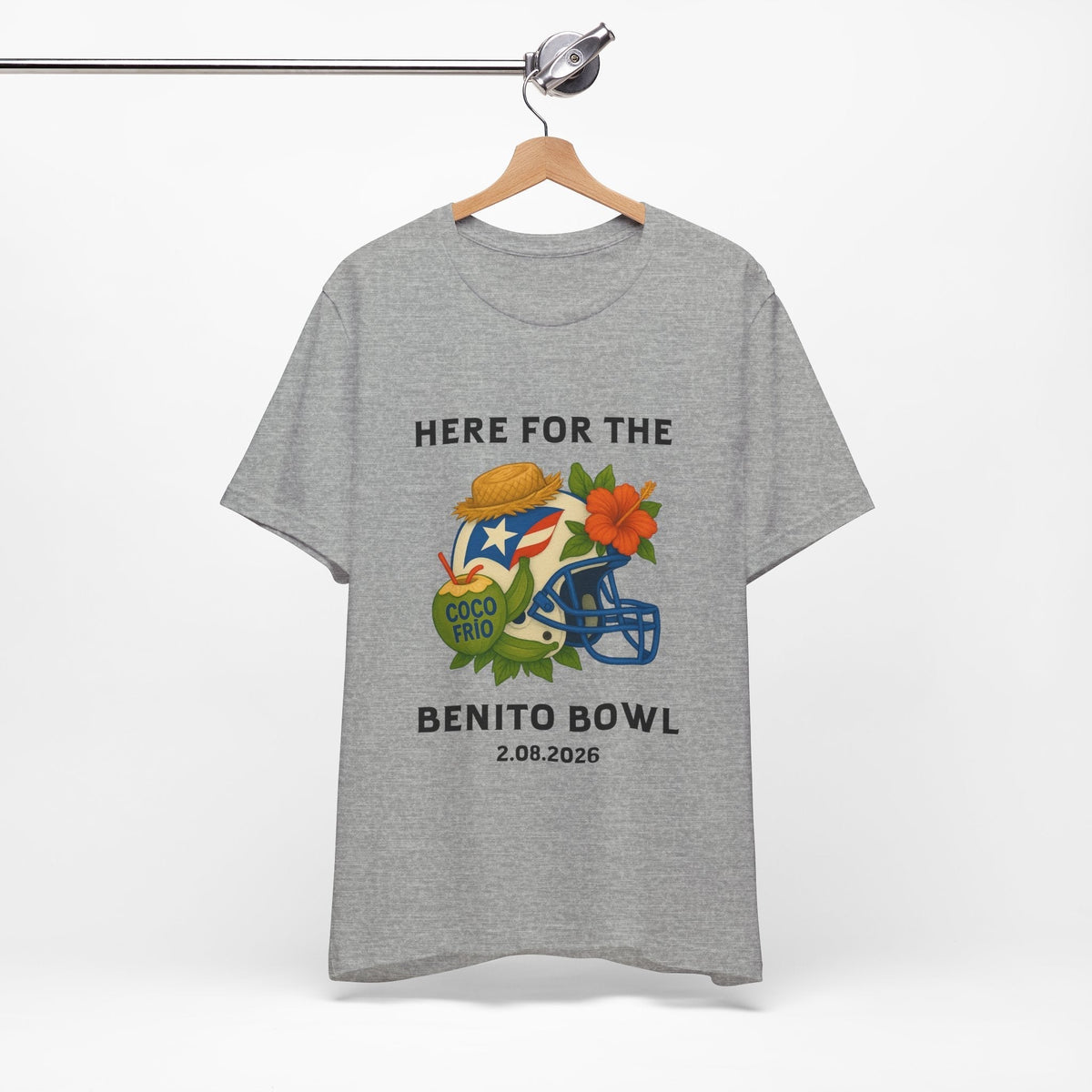 Bad Bunny Benito Bowl Short Sleeve | Bad Bunny Merch | Bad Bunny NFL Super Bowl Merch Bad Bunny Merch