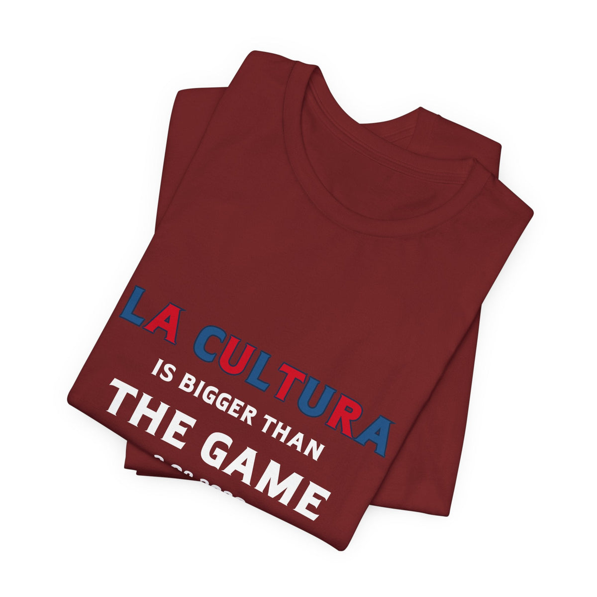 Bad Bunny La Cultura is Bigger (Colorful) Benito Bowl Short Sleeve Tee Shirt | Bad Bunny Merch | Bad Bunny NFL Super Bowl Merch Bad Bunny Merch