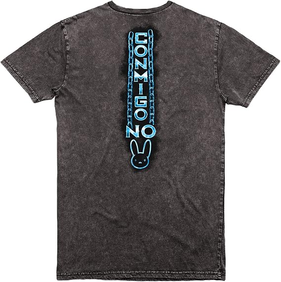 Bad Bunny x Royal Rumble Conmigo No T-Shirt Black Bad Bunny Merch