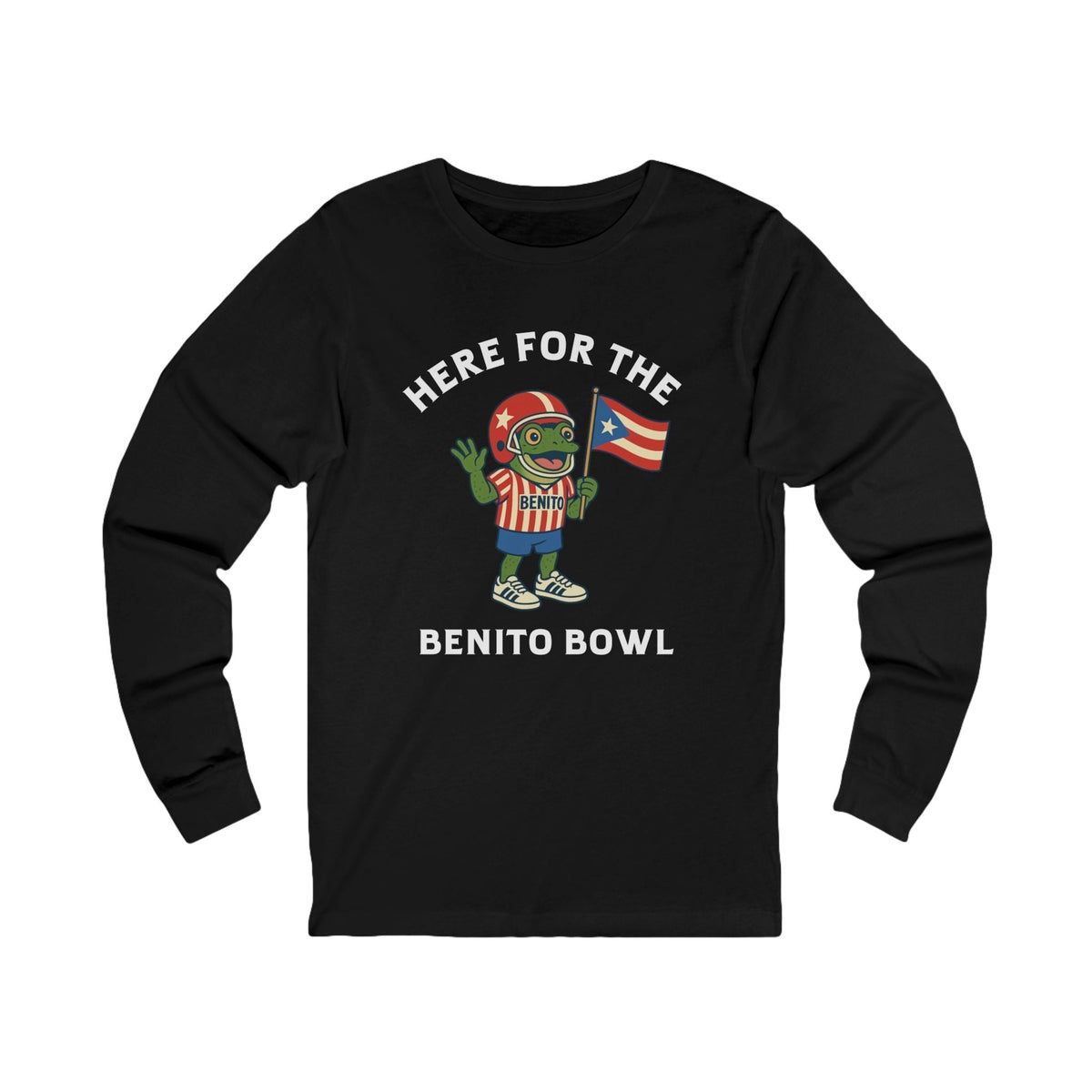 Bad Bunny Sapo Concho Coqui Long Sleeve | Bad Bunny Merch | Bad Bunny NFL Super Bowl Merch Bad Bunny Merch
