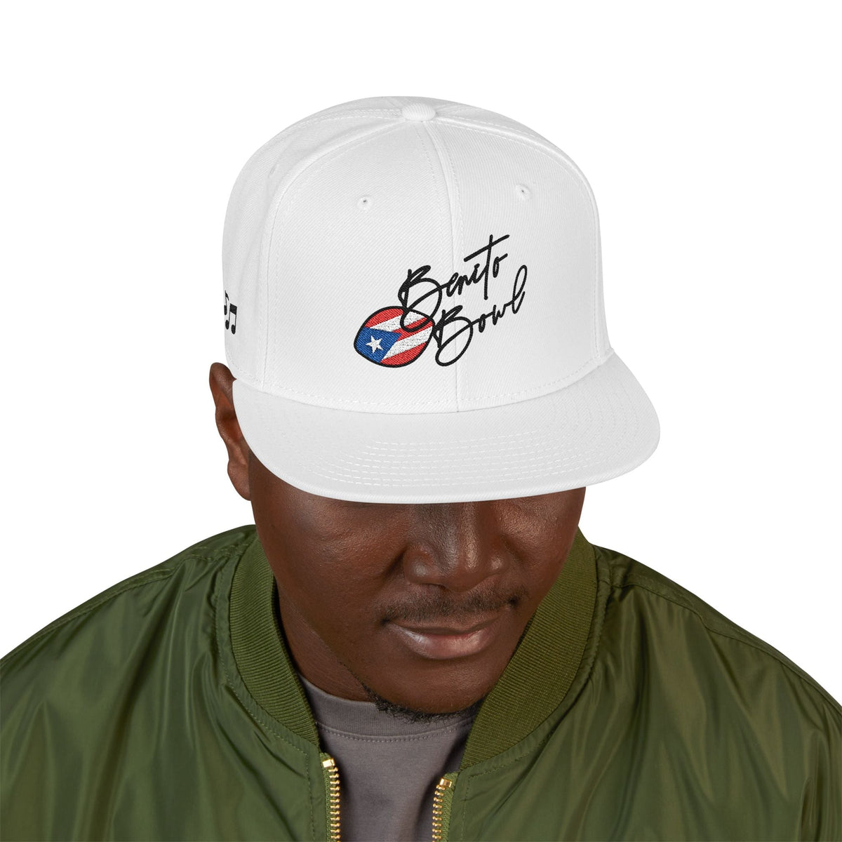 Bad Bunny Embroidered Benito Bowl Commemorative Fitted   | Bad Bunny Merch | Bad Bunny NFL Super Bowl Merch Bad Bunny Merch