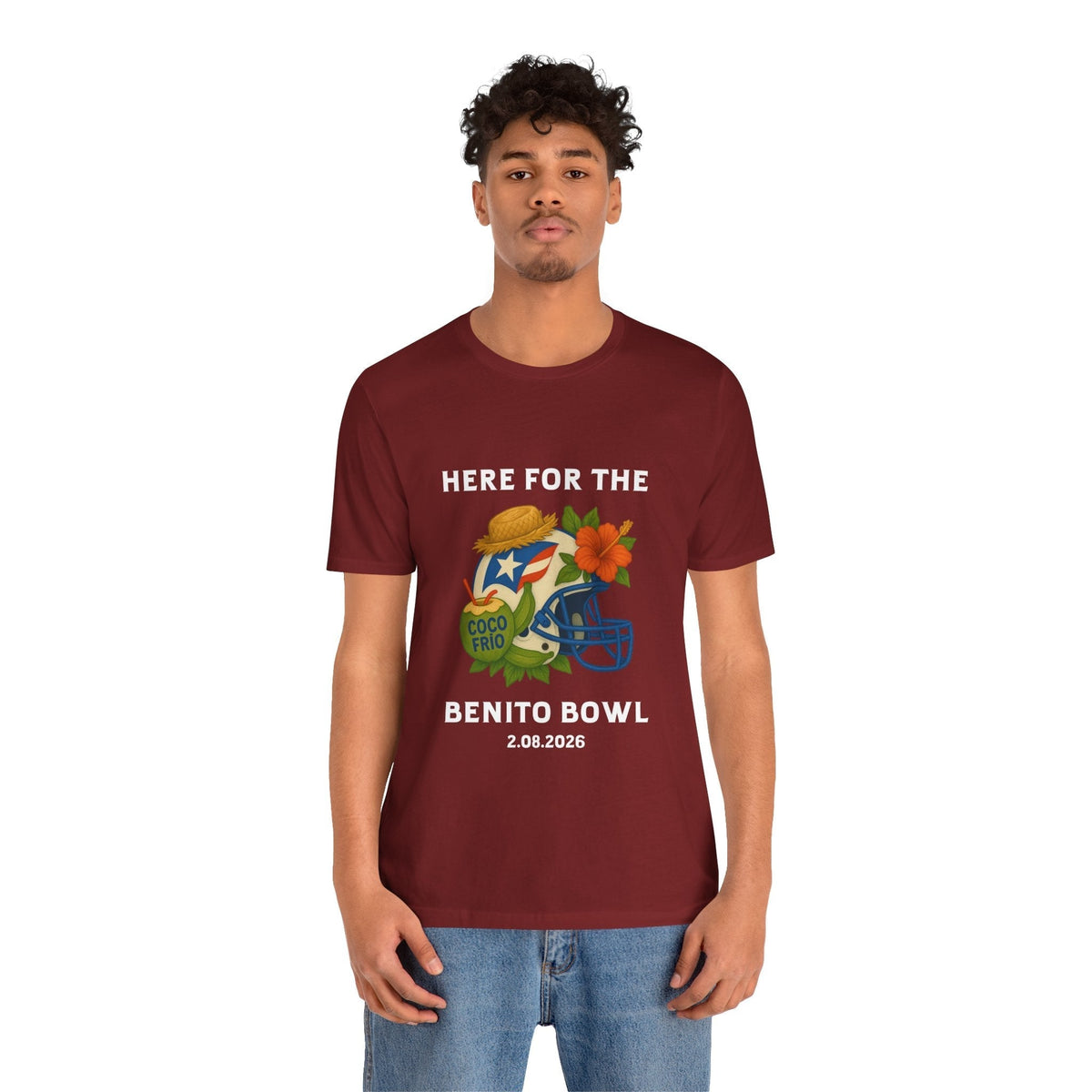 Bad Bunny Benito Bowl Short Sleeve | Bad Bunny Merch | Bad Bunny NFL Super Bowl Merch Bad Bunny Merch