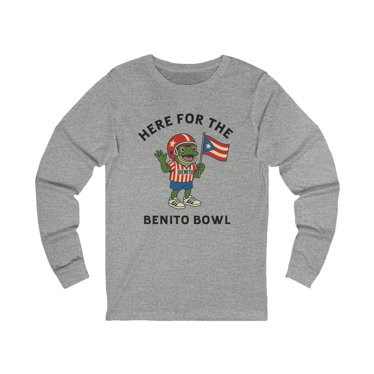 Bad Bunny Sapo Concho Coqui Long Sleeve | Bad Bunny Merch | Bad Bunny NFL Super Bowl Merch Bad Bunny Merch