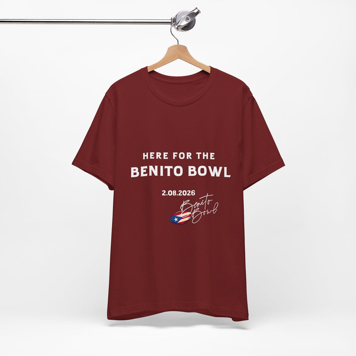 Bad Bunny Benito Bowl Short Sleeve Tee Shirt | Bad Bunny Merch | Bad Bunny NFL Super Bowl Merch Bad Bunny Merch