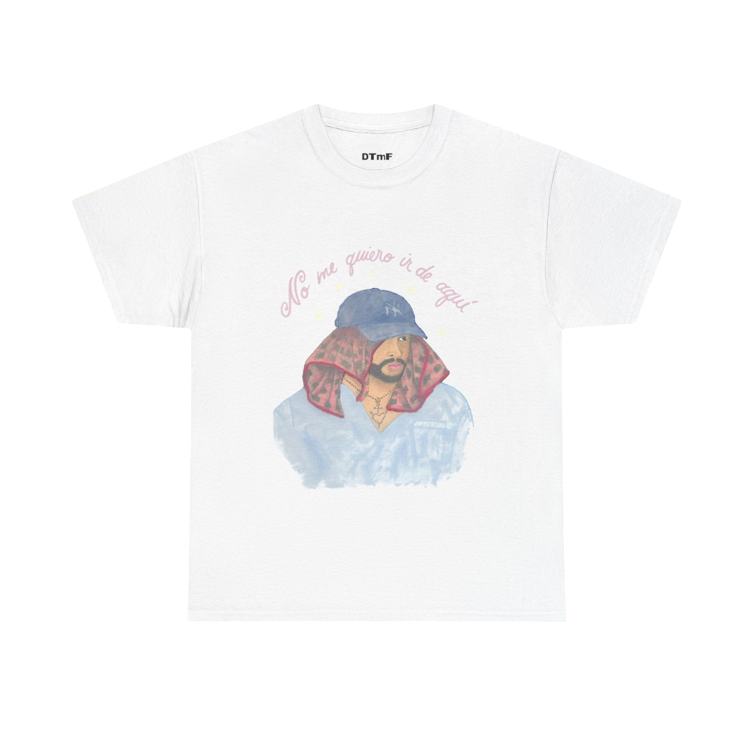 Bad Bunny No Me Quiro White Tee | Bad Bunny Merch | Bad Bunny NFL Super Bowl Merch Bad Bunny Merch