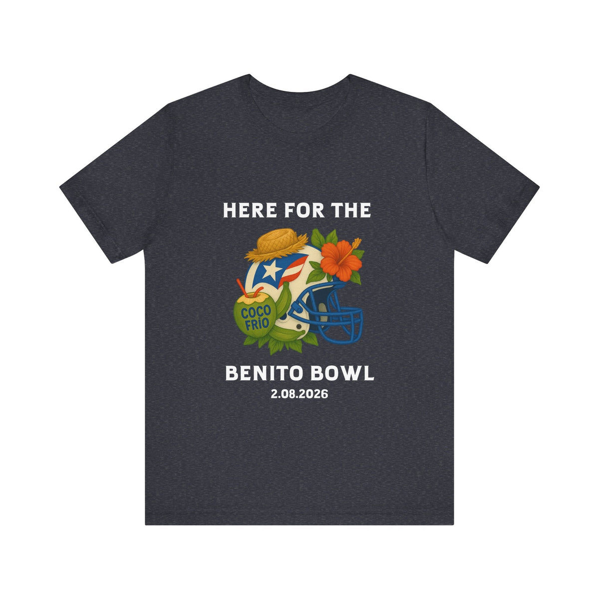 Bad Bunny Benito Bowl Short Sleeve | Bad Bunny Merch | Bad Bunny NFL Super Bowl Merch Bad Bunny Merch