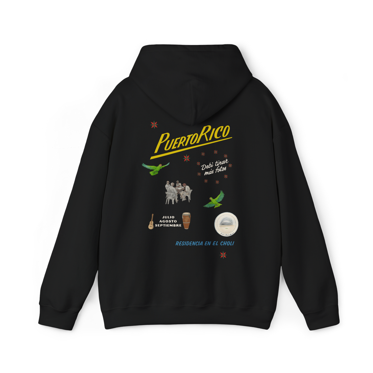 Bad Bunny No Me Quiero Ir PR Hoodie | Bad Bunny Merch | Bad Bunny NFL Super Bowl Merch Bad Bunny Merch