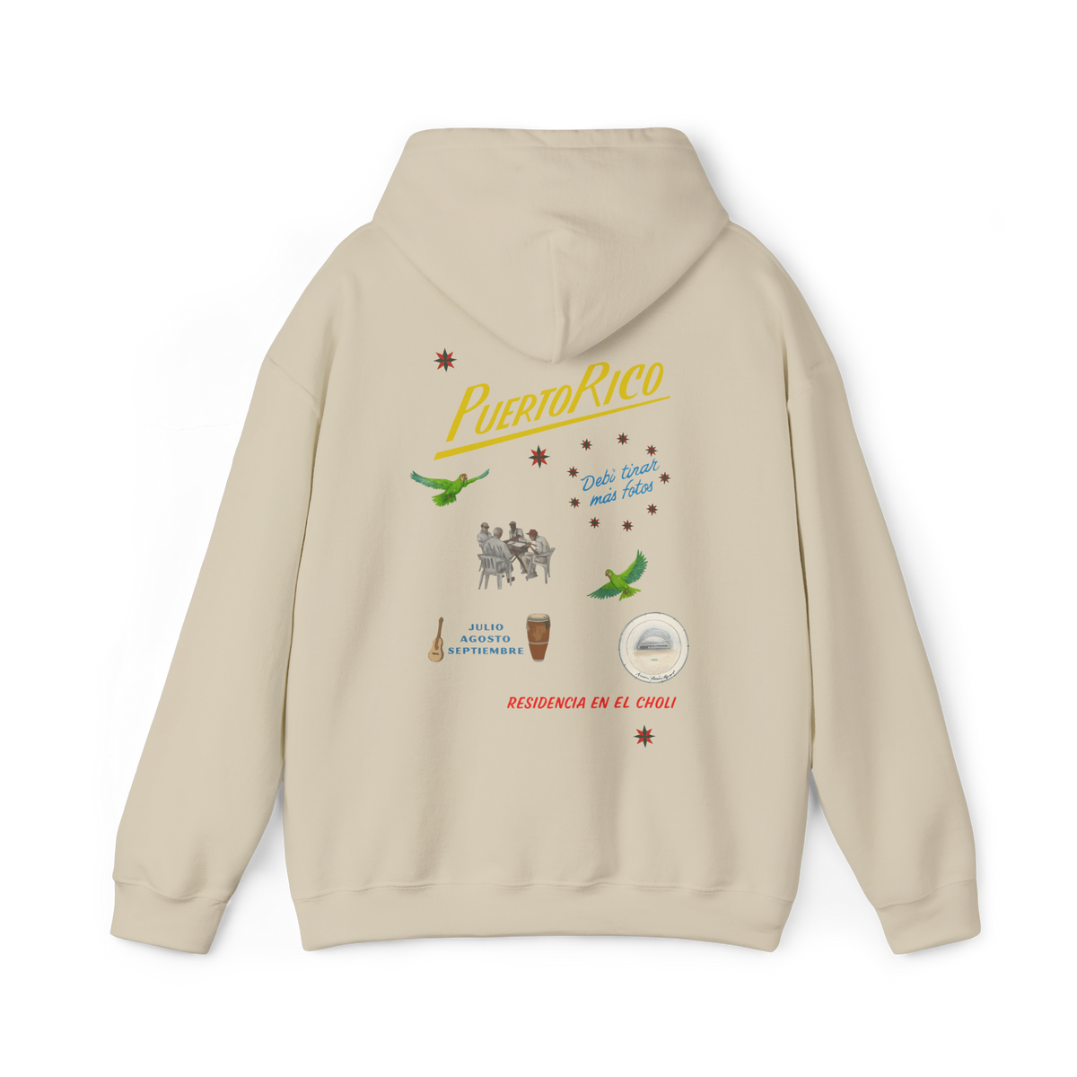 Bad Bunny No Me Quiero Ir PR Hoodie | Bad Bunny Merch | Bad Bunny NFL Super Bowl Merch Bad Bunny Merch