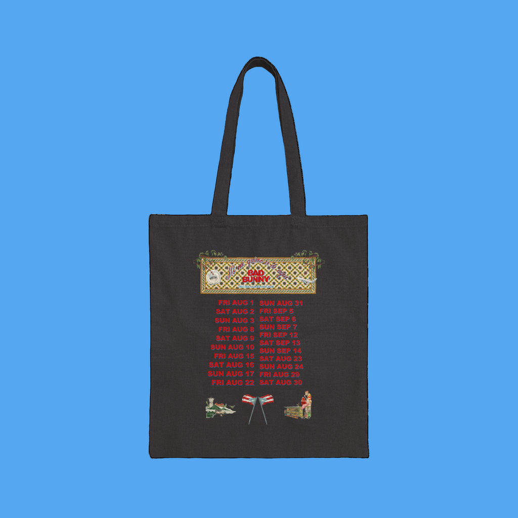 DTMF Merch - Concho Tour Dates Black Tote Bag