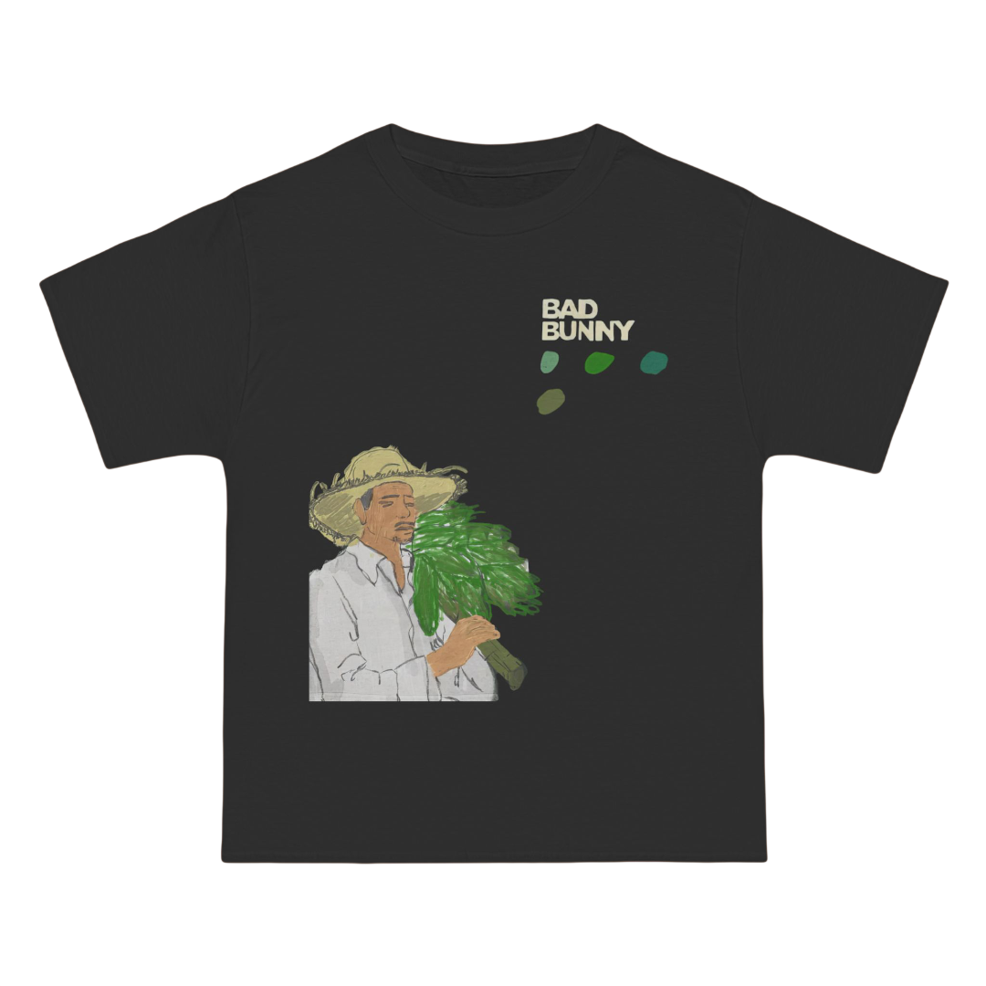 Bad Bunny Black El Jibaro Shirt | Bad Bunny Merch | Bad Bunny NFL Super Bowl Merch Bad Bunny Merch