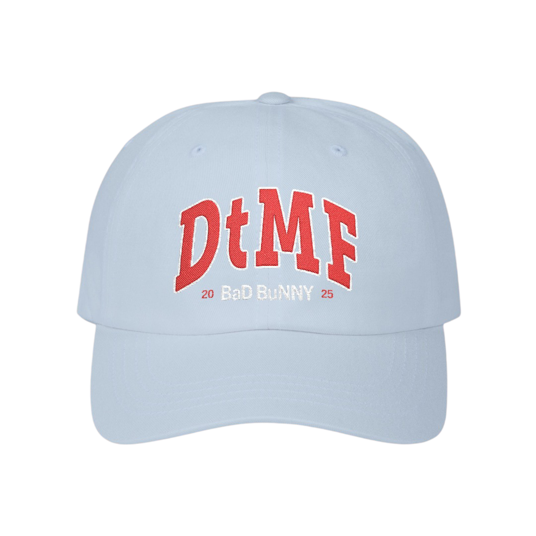Bad Bunny Embroidered Red Cap| Bad Bunny Merch | Bad Bunny NFL Super Bowl Merch Bad Bunny Merch