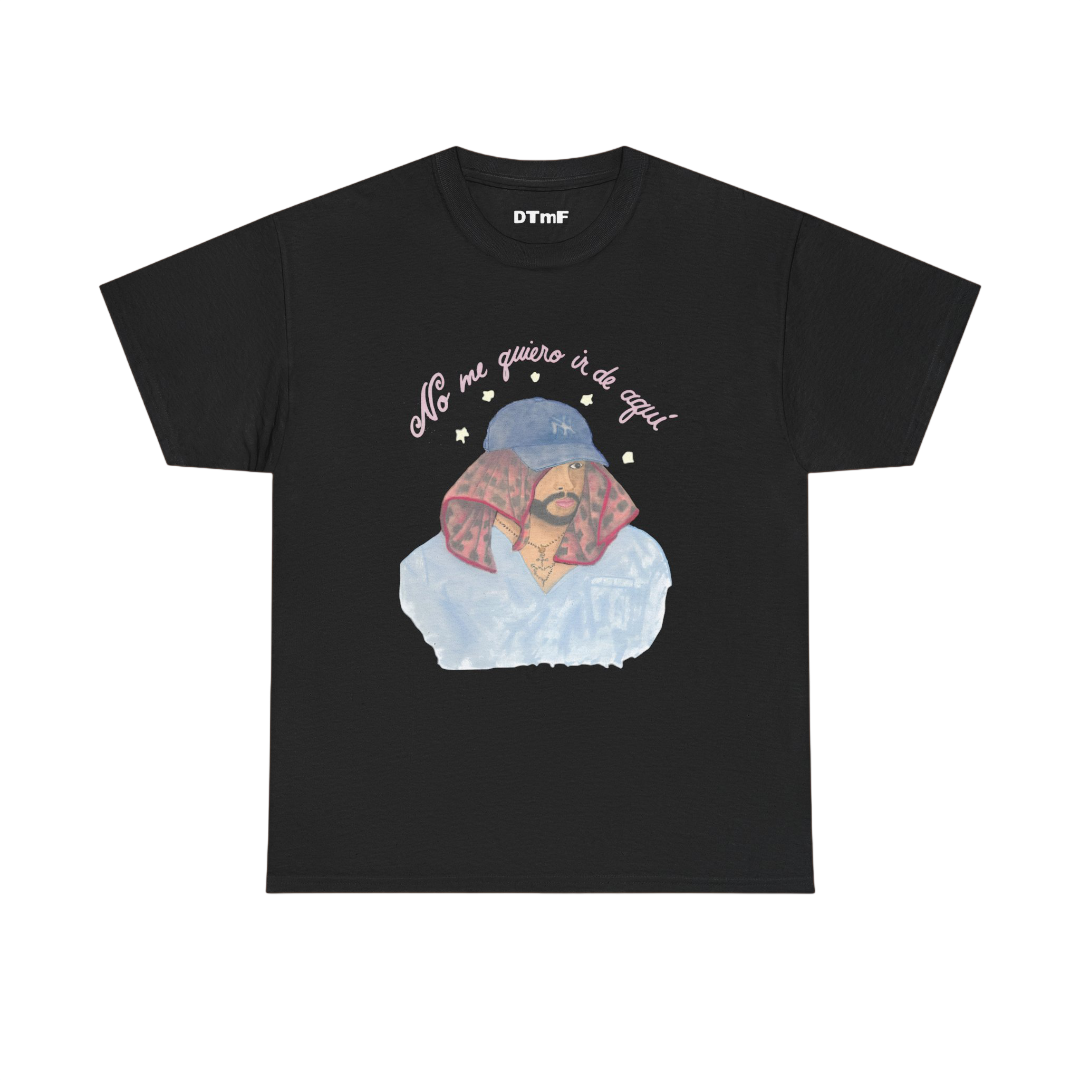 Bad Bunny No Me Quiro Black Tee | Bad Bunny Merch | Bad Bunny NFL Super Bowl Merch Bad Bunny Merch