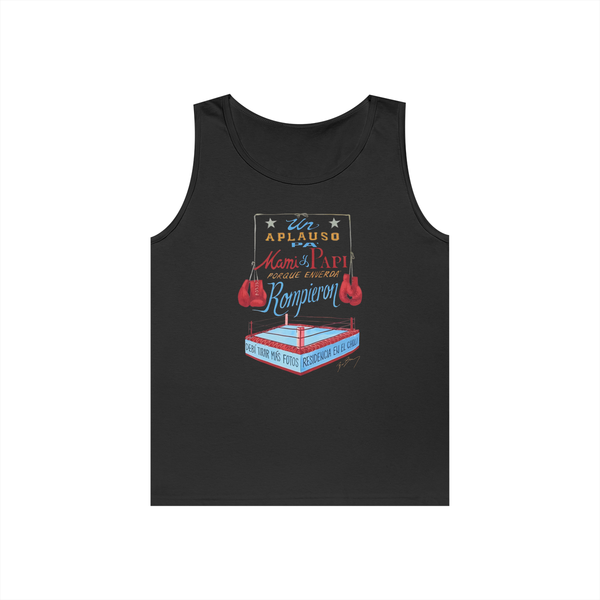 Bad Bunny Boxing Tank Top | Bad Bunny Merch | Bad Bunny NFL Super Bowl Merch Bad Bunny Merch