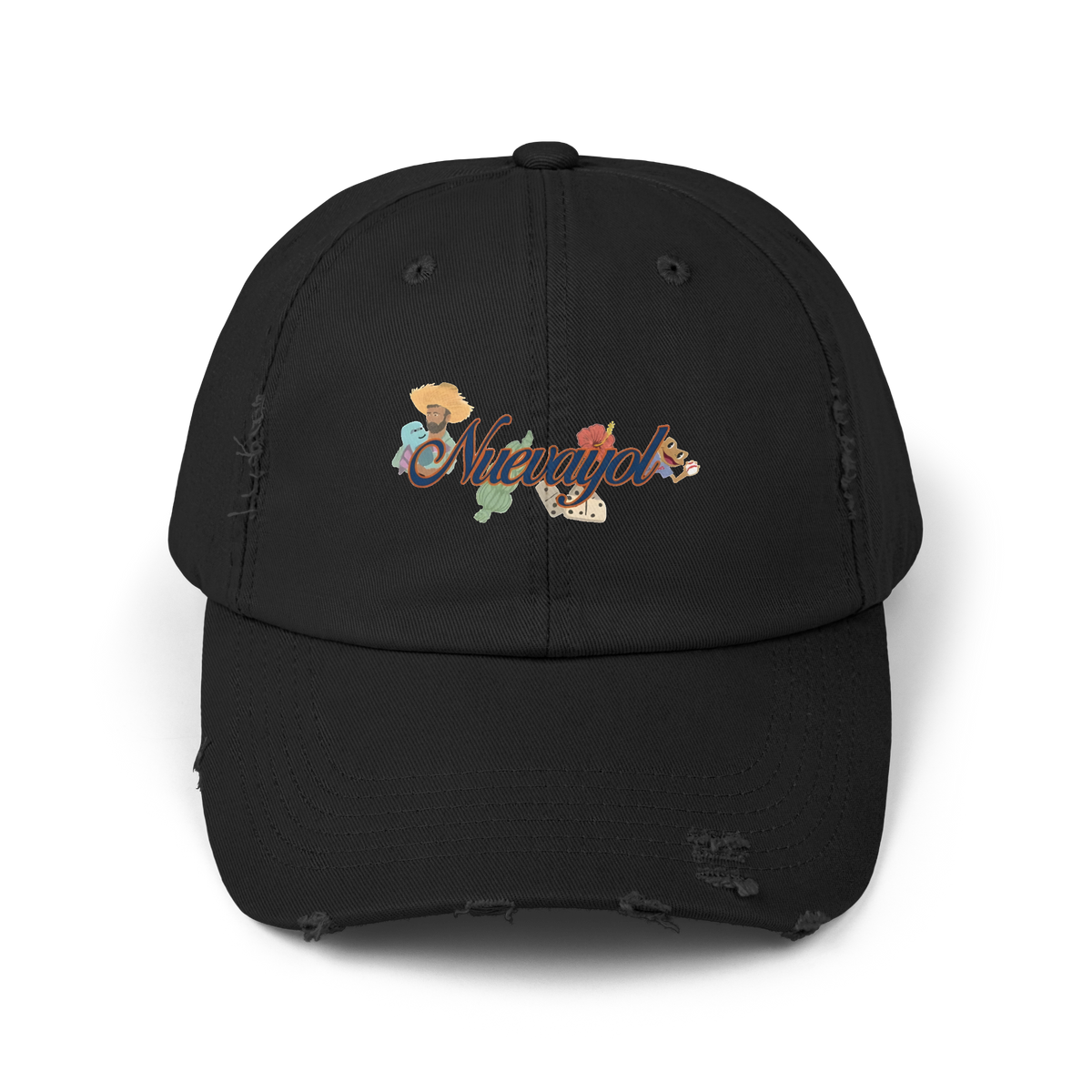Bad Bunny Nuevayol Distressed Cap | Bad Bunny Merch | Bad Bunny NFL Super Bowl Merch Bad Bunny Merch