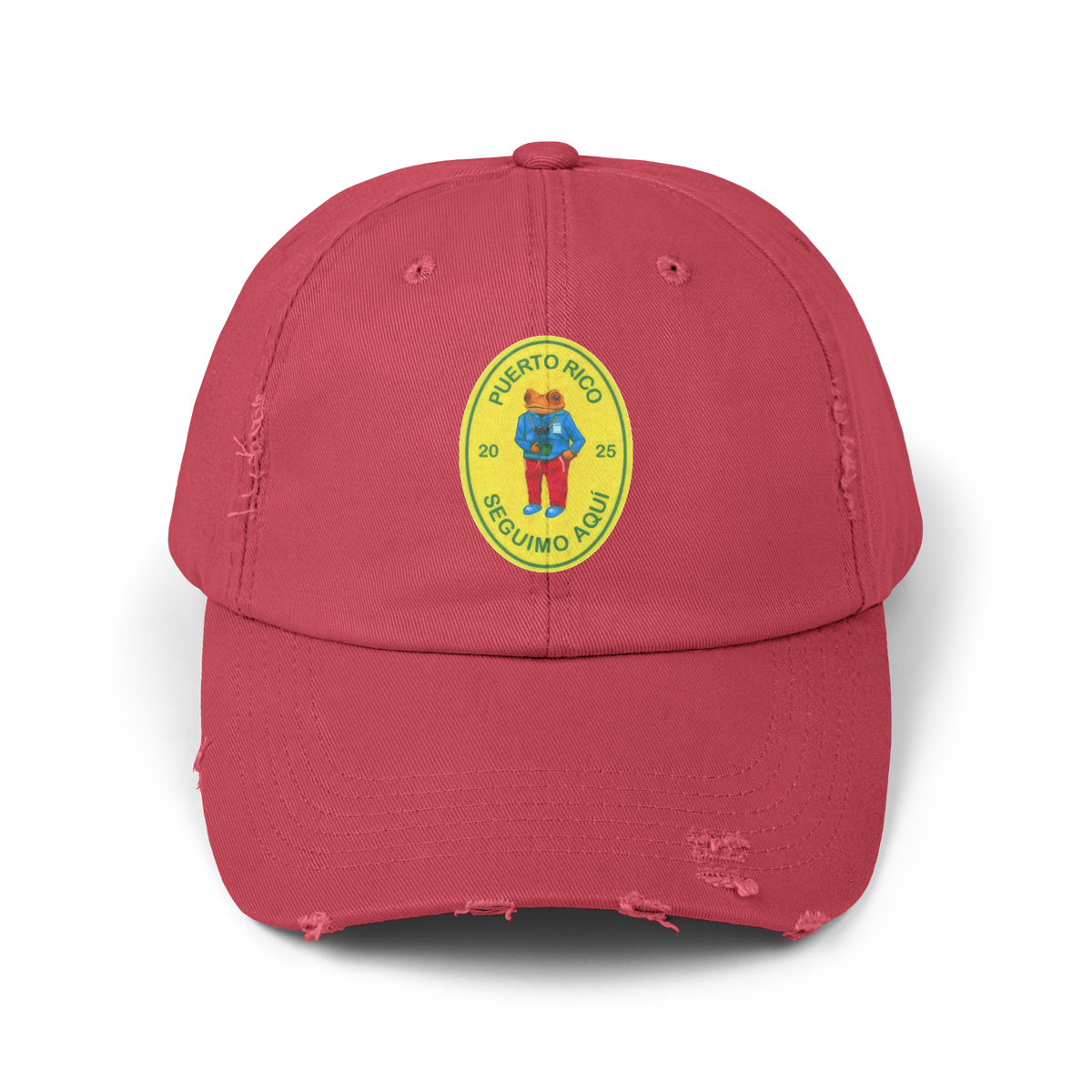 Bad Bunny Seguimo Aqui Concho Distressed Cap  | Bad Bunny Merch | Bad Bunny NFL Super Bowl Merch Bad Bunny Merch
