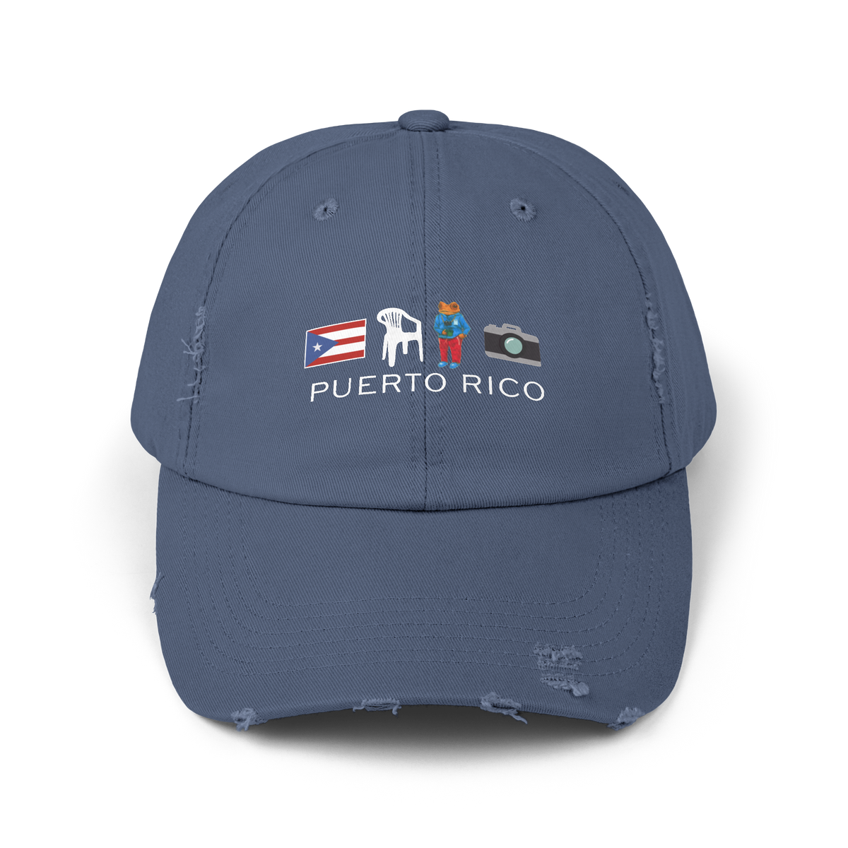 Bad Bunny PR Distressed Cap | Bad Bunny Merch | Bad Bunny NFL Super Bowl Merch Bad Bunny Merch