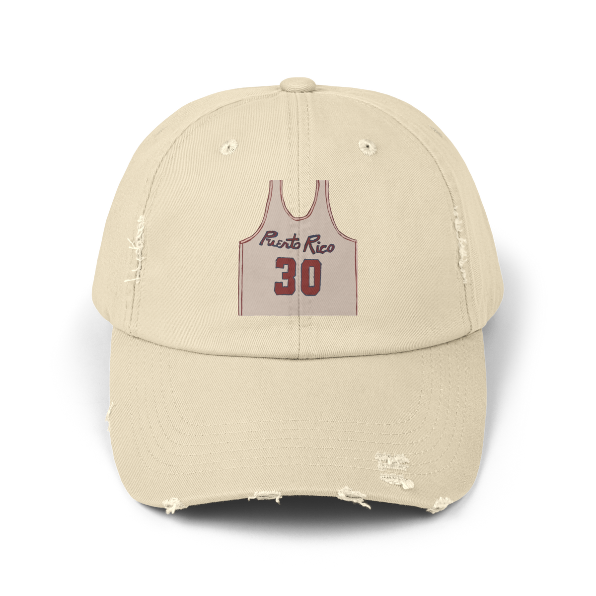 Bad Bunny PR Jersey Distressed Cap | Bad Bunny Merch | DTMF Merch Bad Bunny Merch