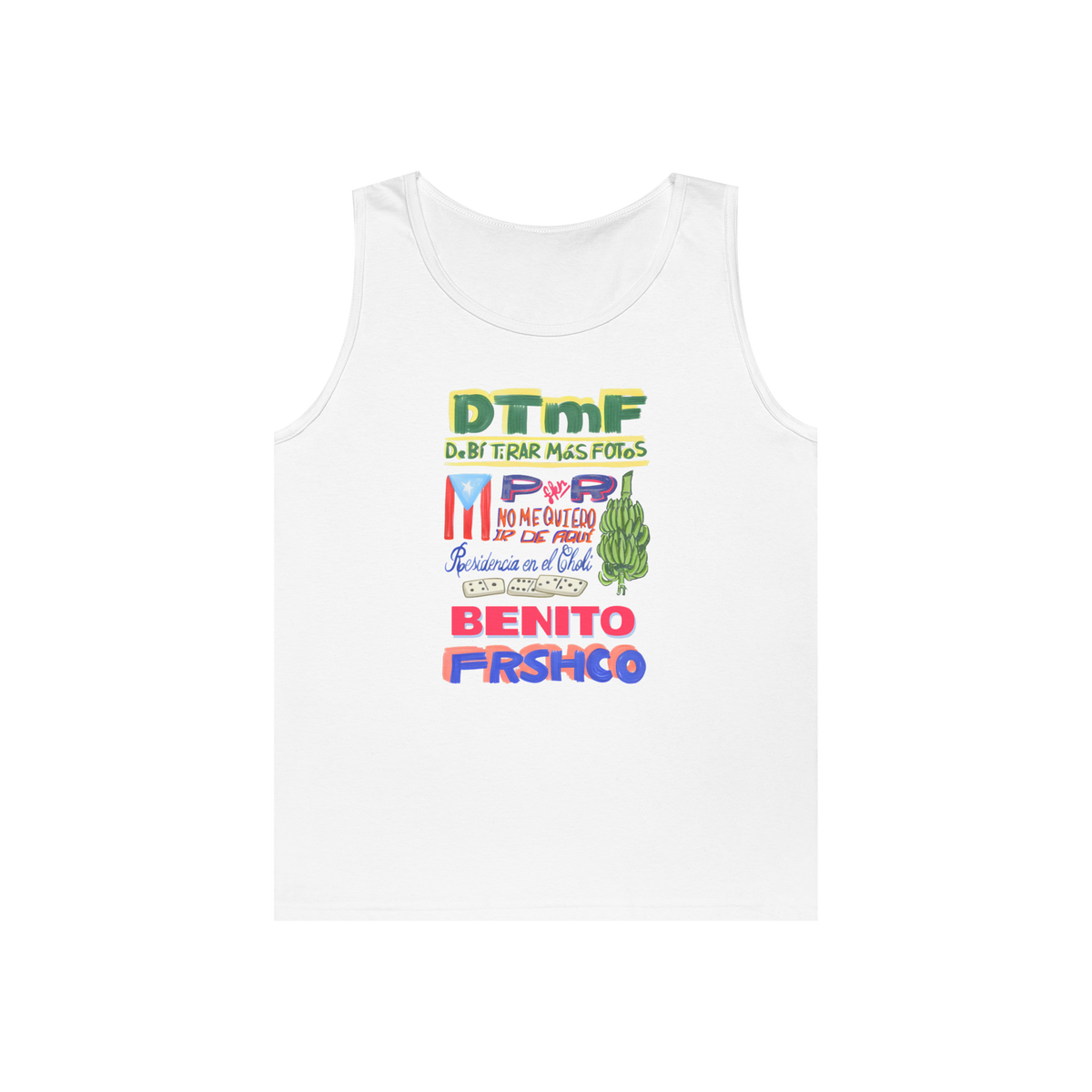 Bad Bunny Residencia Tank Top | Bad Bunny Merch | Bad Bunny NFL Super Bowl Merch Bad Bunny Merch
