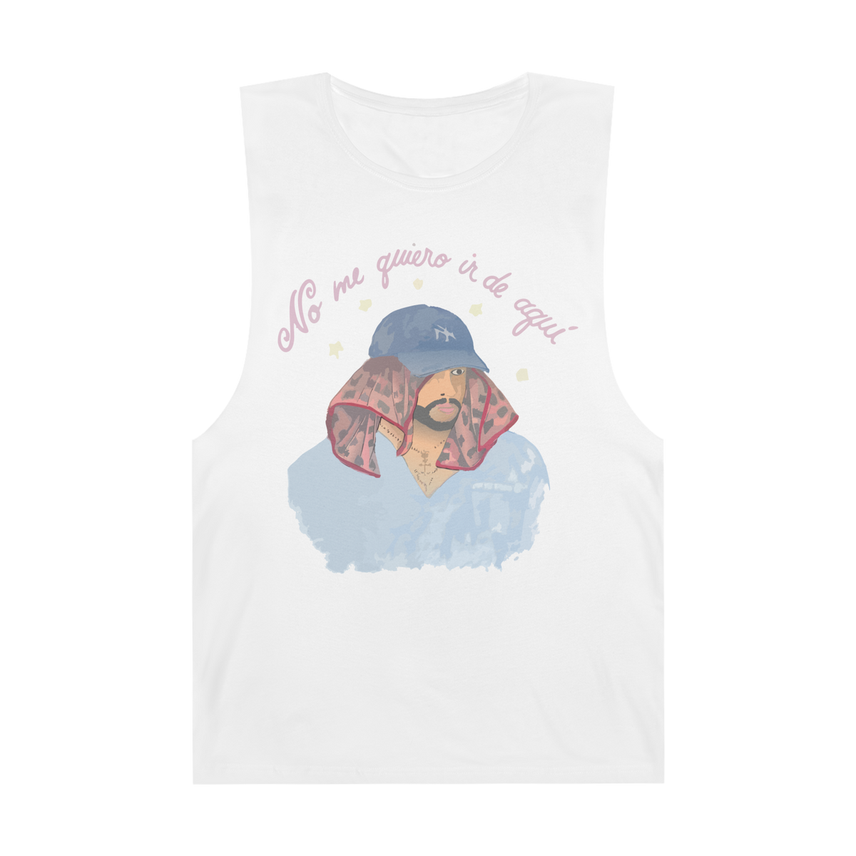 Bad Bunny No Me Quiero Ir Tank | Bad Bunny Merch | Bad Bunny NFL Super Bowl Merch Bad Bunny Merch