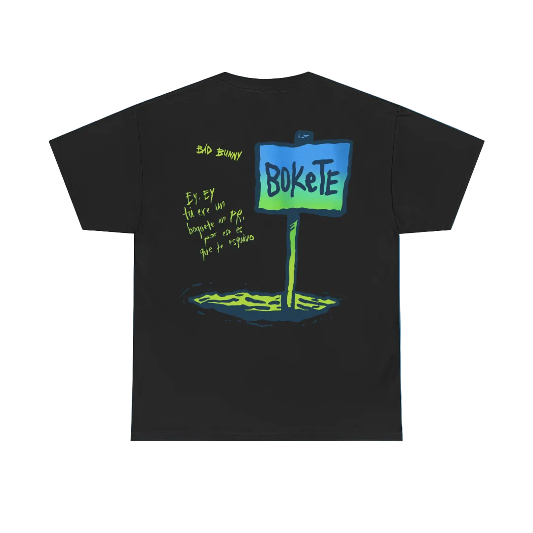 Bad Bunny  World Tour Signage Graphic Tee | Bad Bunny Merch | Bad Bunny NFL Super Bowl Merch Bad Bunny Merch