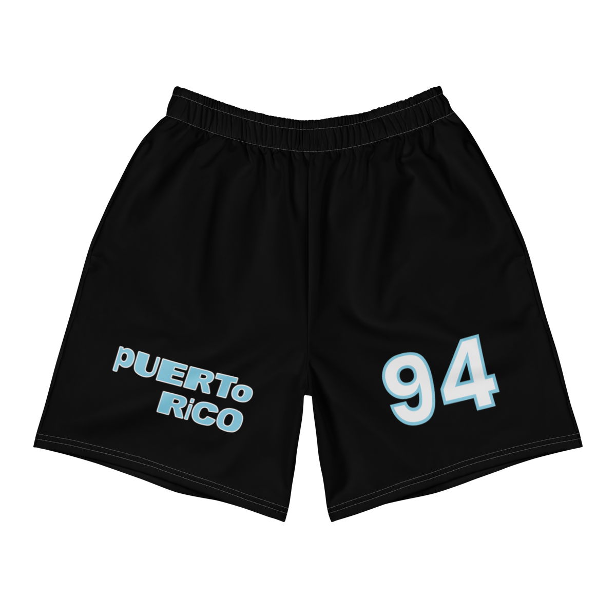 Bad Bunny PR 94 Black Shorts | Bad Bunny Merch | Bad Bunny NFL Super Bowl Merch Bad Bunny Merch