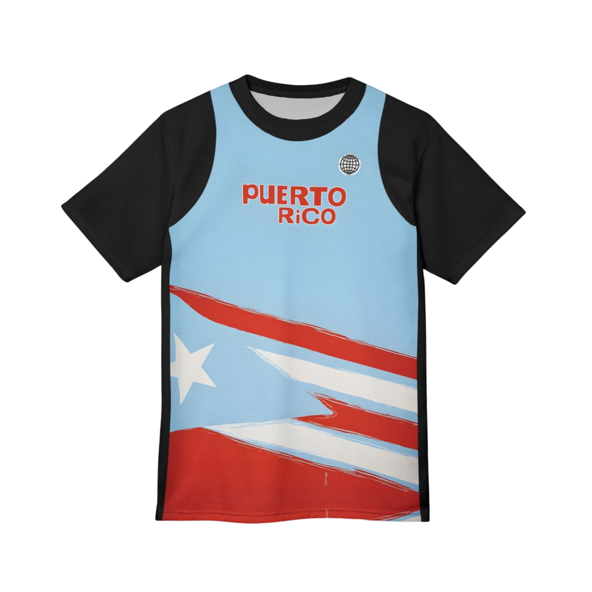 Bad Bunny PR Full Black Jersey Tee  | Bad Bunny Merch | Bad Bunny NFL Super Bowl Merch Bad Bunny Merch